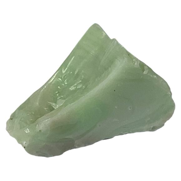 Lime Green Art Glass Cullet Glowing Manganese Slag Glass #5GL66 - Picture 7 of 8